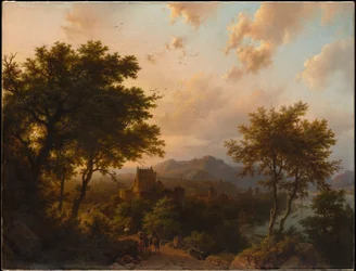 Zonsondergang aan de Rijn