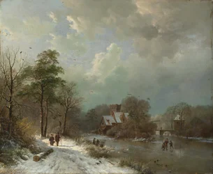 Winterlandschap, Holland, 1833