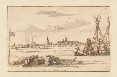 Kampement van het leger van Willem III bij Sint-Truiden, Limburg