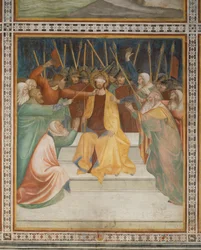 Scène uit het Nieuwe Testament: Kroning met Doornen (fresco)