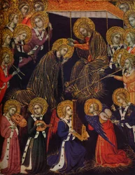 De kroning van de Maagd, 1374