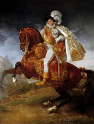 Ruiterportret van Jerome Bonaparte, koning van Westfalen