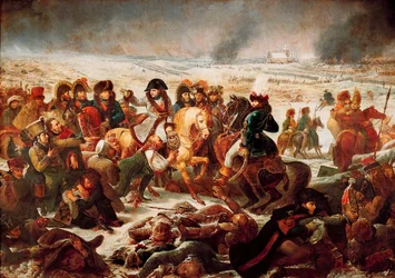 Napoleon I op het slagveld van Eylau op 9/02/1807