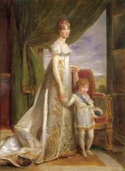 Hortense-Eugénie de Beauharnais, Koningin van Holland en haar zoon Charles Napoléon Bonaparte, 1806