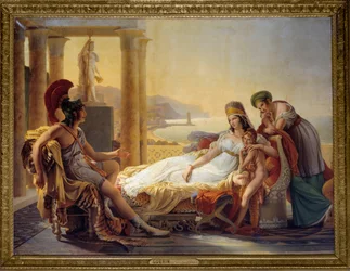 Aeneas vertelt Dido over de ramp in Troje