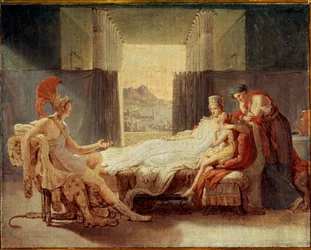 Schets voor Aeneas vertelt Dido de rampen van Troje, voor 1813