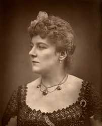 Britse actrice Henrietta Lindley in Jim de Penman, 1886