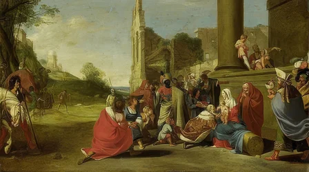 De aanbidding der koningen. Ca. 1640-1650
