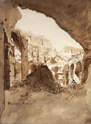 Uitzicht binnen het Colosseum