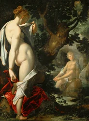 Duits: Hermaphroditus und die Nymphe Salmacis Hermaphroditus en de nimf Salmacis