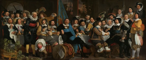 Banket bij het kruisbooggilde ter viering van het Verdrag van Münster