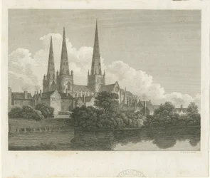 Lichfield Kathedraal - Zuidwestaanzicht