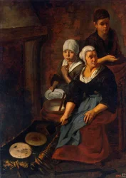 Het Bakken van Platte Koeken, 1645-1648