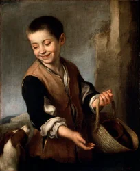 Jongen met een hond, c1650-c1660