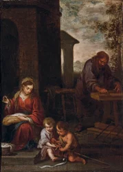 De Heilige Familie met de jonge Sint Jan de Doper, 1660-70