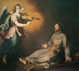 Extase van Franciscus van Assisi,17e eeuw (olieverfschilderij)