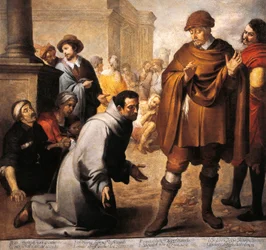 Heilige Salvador van Horta en Inquisiteur van Aragon, door Bartolome Esteban Murillo (1618-1682)