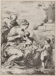 De Heilige Familie met Sint-Jan