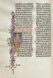 Missaal: Fol. 124v: Christus met het kruis, 1469