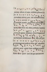 Missale: Fol. 154v: Muziek voor Exultet, 1469