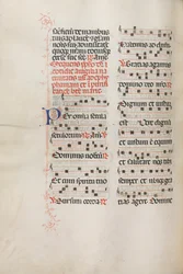 Missale: Fol. 176v: Muziek voor verschillende gewone gebeden, 1469
