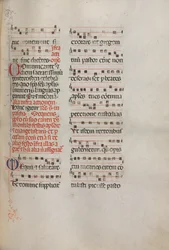 Missale: Fol. 181: Muziek voor verschillende gewone gebeden, 1469