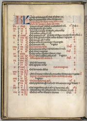 Missale: Fol. 6v: Augustus kalenderpagina, 1469