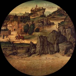 Landschap met Kastelen, laat 15e eeuw