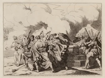 Dood van Romulus (ets)