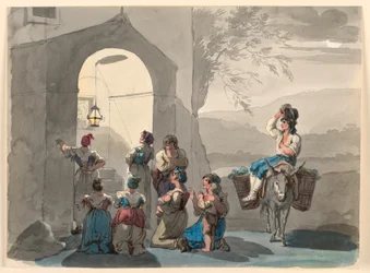Tekening, Ave Maria in Tivoli, 1807-08