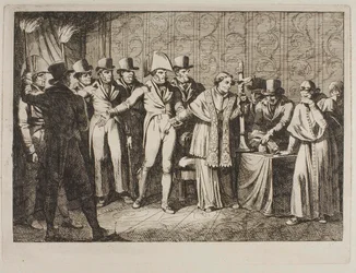 Pius VII. Op 6 juli 1809 ’s nachts door de Fransen ontvoerd