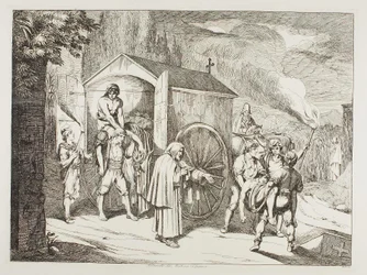 De koets met de dode in San Lorenzo