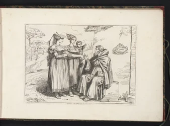 Twee vrouwen uit Frascati en een heremiet