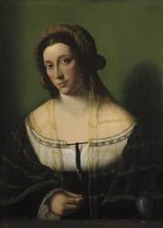 Portret van een dame als Maria Magdalena