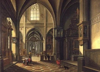 Interieur van een Kathedraal