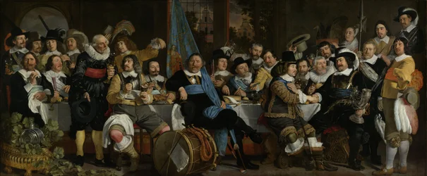 Banket van het kruisboogschuttersgilde ter viering van de Vrede van Münster, 1648