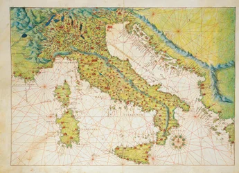 Italië, uit Atlas van de Wereld in drieëndertig kaarten