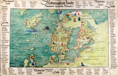 Kaart van Scandinavië