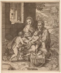 De Heilige Familie (La Perla) (naar Raphael)