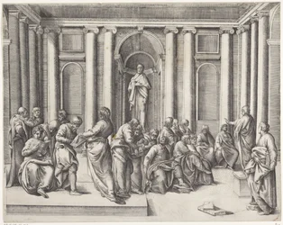 Christus tussen de schriftgeleerden in de tempel