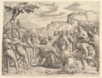 Christus Draagt het Kruis