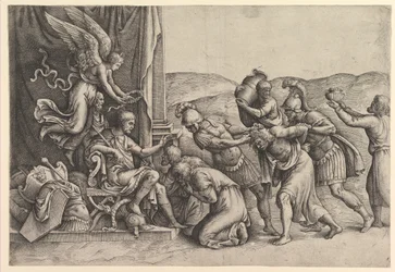 Scipio verleent genade aan de gevangenen
