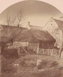 Boerderij, Prestbury bij Cheltenham, ca. 1855 (foto)