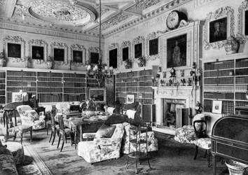 De bibliotheek, Chesterfield House, 1908