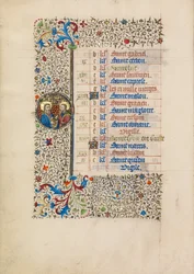 Oktober Kalenderblad; Heiligen Simon en Judas