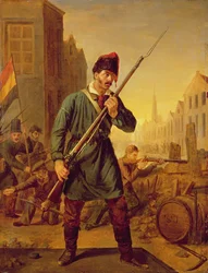 Soldaat van de Belgische Revolutie in 1830