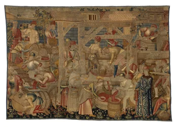 Tapijt met de Wijnpersers, uit Doornik, ca.1460-70