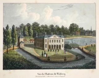 Uitzicht op Kasteel Wisbecq, ca. 1895