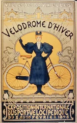 Winterwielerbaan, Internationale Tentoonstelling van de Velocipedesport, Brussel, 2-10 februari 1895