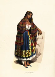 Vrouw uit de stad Puebla, Mexico